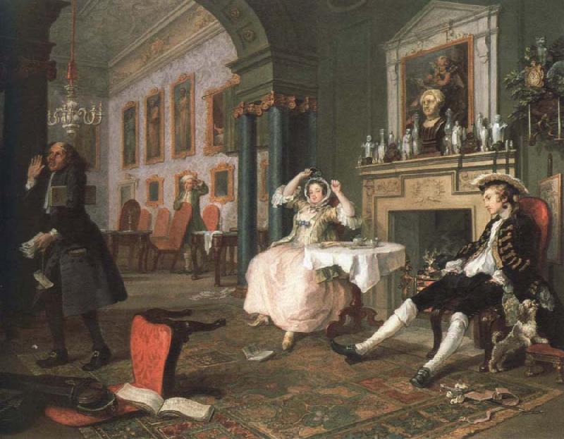 William Hogarth shortly after the marriage oil painting picture